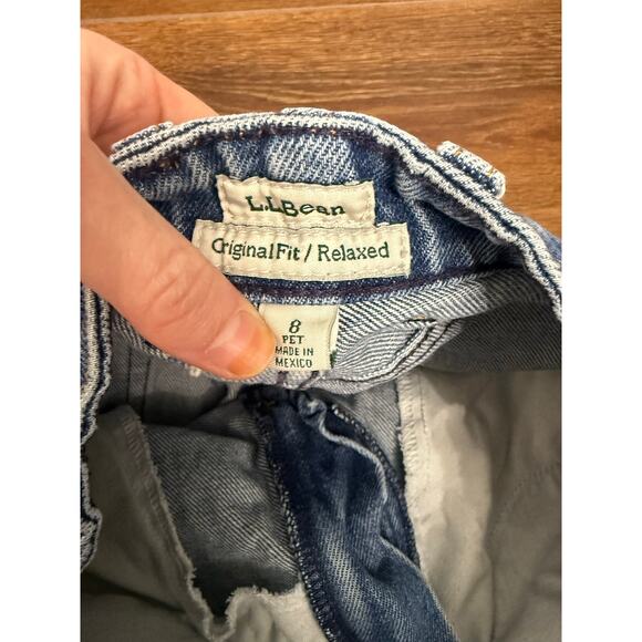 Vintage LL Bean Original Relaxed Fit Faded Jeans Sz 8 Pet - Picture 2 of 4